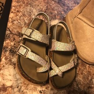 Silver sandals